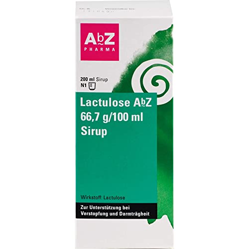 Preisvergleich Produktbild Lactulose AbZ Sirup 66,7 g / 100 ml: Hilft schonend bei Verstopfungen, 200 ml