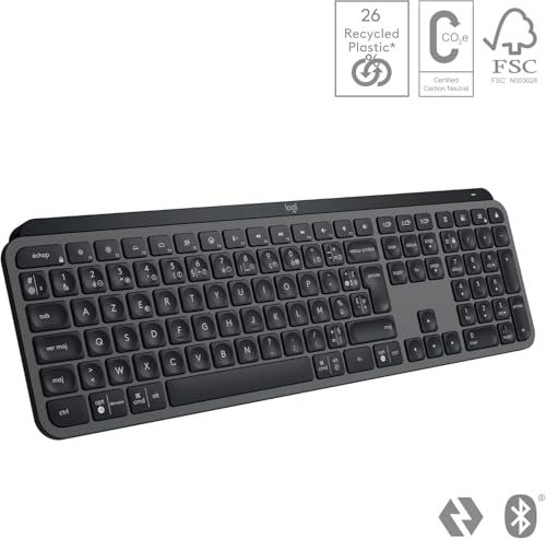 Logitech MX Keys S Kabellos Tastatur - FRA AZERTY – Ansicht 2