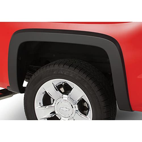 Bushwacker OE Style Factory Rear Fender Flares | 2-Piece Set, Black, Smooth Finish | 40080-02 | Fits 2007-2013 Chevrolet Silverado 1500; 2007-2014 Silverado 2500 HD, 3500 HD w/ 6.6' or 8.1' Bed