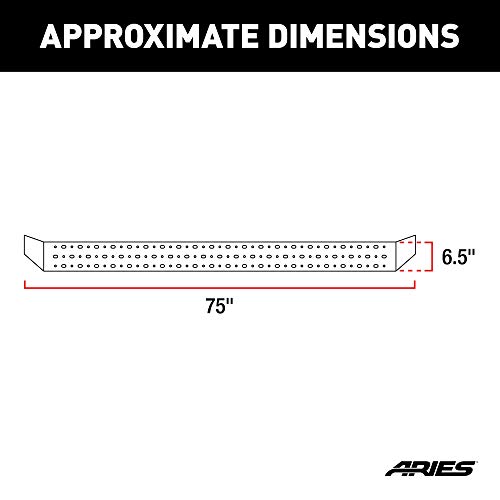 Running Boards Acero Negro 6-1/2" x 75" ARIES miniatura 2