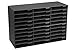 AdirOffice File Organizer Classroom - Office - Home - Corrugated Cardboard (30 Slots, Black)