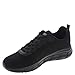 Skechers BOBS Sport Women's Sneakers – Visionary Essence Lace-Up Knit, Vegan & Washable, Black, 6