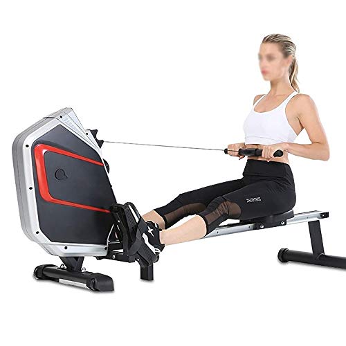 Image of Rowing Machine Aerobic Exercise Fitness Equipment 8-Level Magnetic Control Resistance Adjustable LCD Intelligent Display Real-Time View of Exercise Status