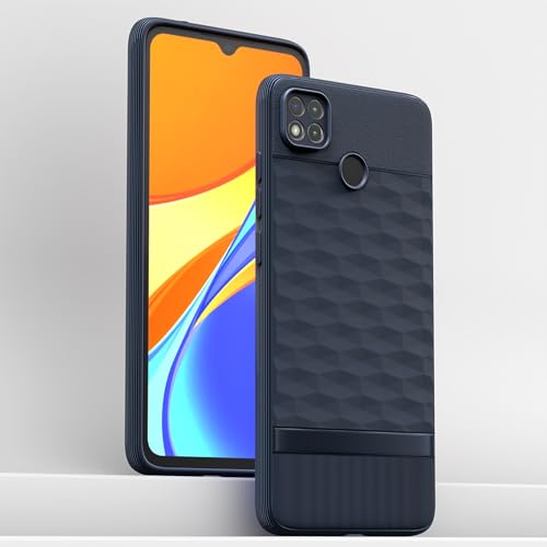 Image of Outlouders Back Cover for Poco C31, Mi Redmi 10A / 10A Sport, Redmi 9 / Redmi 9 Activ / 9C | TPU Soft Surface | Full Camera Protection | Flexible and Stockproof Back Case (Blue)