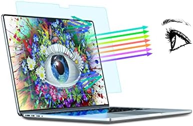 2 Pack MacBook Air 13.6 Inch Anti Blue Light Screen Protector ，Anti Glare Film/Anti Scratch Laptop Screen Protector Compatible with MacBook Air 13.6 inch M2 Chip 2022 Released A2681-Eye Protection Blue Light Blocking Matte(PET)
