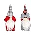 Produktbild YUIP Santa Dolls süße Weihnachten Schwedische Wichtel Santa Dolls 2 Puppen Figur aus Weihnachtsfigur für Home Schaufenster Kinder Geburtstag