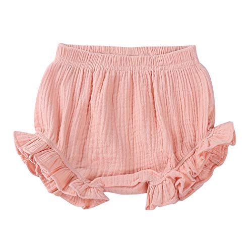 MYGBCPJS 3 Pack Baby Ruffle Bloomers Shorts Toddler Boys Girls Cotton Linen Diaper Cover Infant Comfy Panty