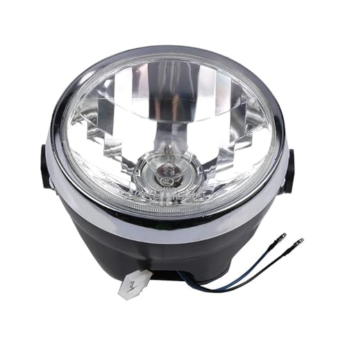 ELDVSUA Motocicleta Faro Faros Para YBR125 Para YBR 125 Para JYM-KG Faros Redondos Clásicos Accesorios Repuesto