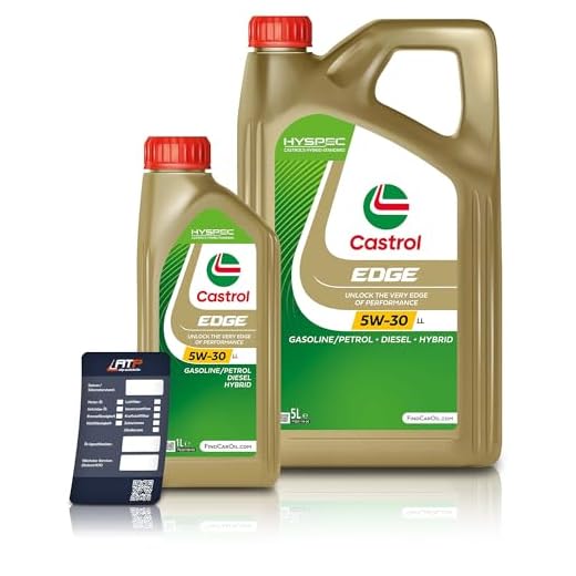 Castrol Edge Titanium FST™ 31791420 motorolja 5W-30 LL (1 L + 1 x 5 L = 6 liter)