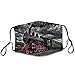 SESLFLKPJK Adult Custom Fit Face Scarf Mask Fashion Scarf for Sports Travel Hiking, Anti Dust Windproof Face Balaclavas (Old Train Dark Sky Half Face Mouth Cover)