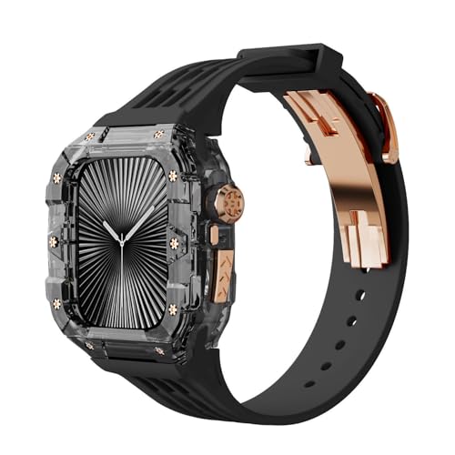 Kit modification boîtier transparent Apple Watch 46 mm pour un style sport et urbain chic