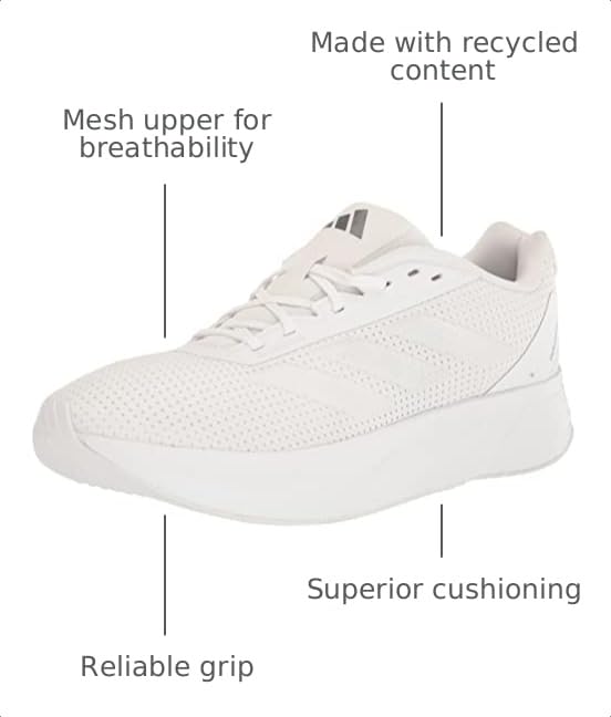 Image of Adidas Womens Duramo SL White /White /Grey 7.5