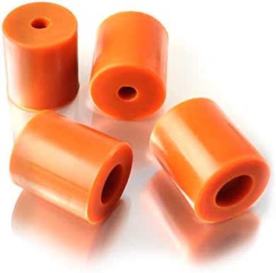 Toaiot 3D Printer Heat Bed Silicone Leveling Solid Bed Mounts Column OD18mm/0.71 inch ID 0.16 inch Stable Hot Bed Tool Heat-Resistant Silicone Buffer for Ender 5/Pro A8 Wanha D9 Mega-4pcs Brown