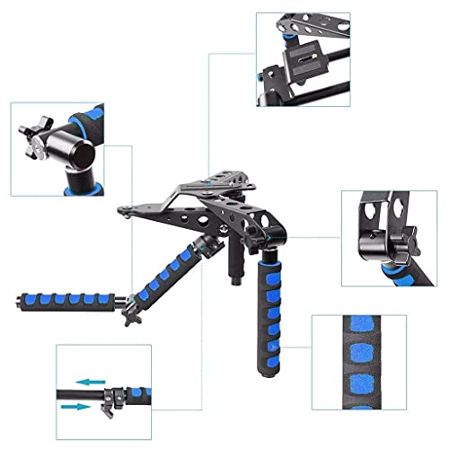 Image of Camera Shoulder Rig, Video Film Making System Kit for DSLR Camera & Camcorders