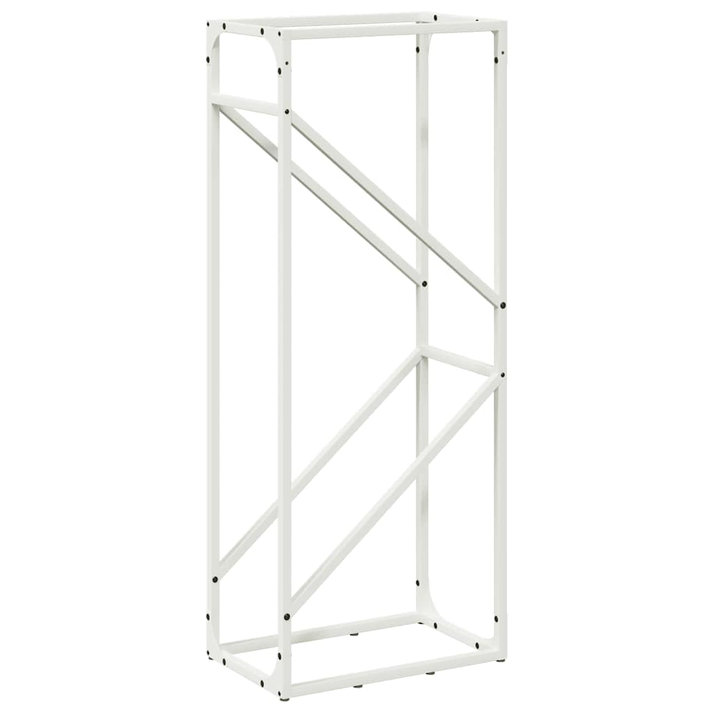 Étagère pour bois blanc 40 x 25 x 100 cm