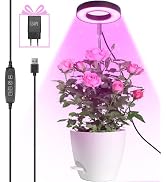 Idealife LED plant lamp, full spectrum plant light for indoor plants, height adjustable LED light.