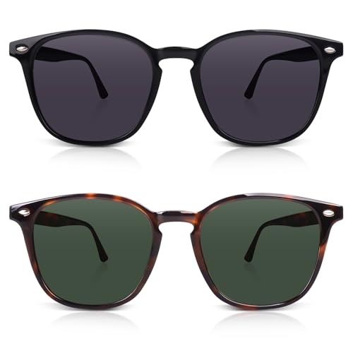 DrRelax Retro Sunglasses Womens Trendy Round Polarized Shades Sun Glasses — view 5