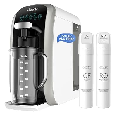 SimPure Y7T-BW-A Countertop Reverse Osmosis System (Comes with One Extra CF+RO Replacement Cartridge)