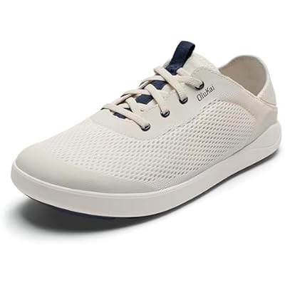 OLUKAI Moku Pae Slip-On Men's Boat Shoes, Breathable Mesh Deck Shoes, Lightweight Water-Friendly Beach Sneakers for All-Day Comfort