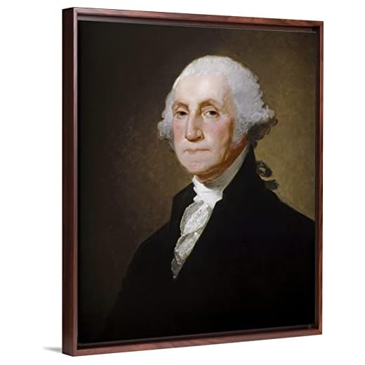 Måla efter nummer för vuxna barn måla efter siffror kit oljemålning på duk med penslar akrylpigment, dekoration för hemmet – George Washington, av Gilbert Stuart