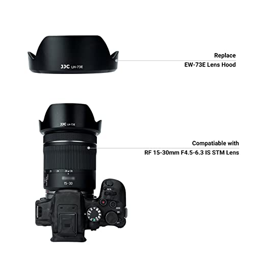Lens Hood for Canon RF 15-30mm F4.5-6.3 is STM Lens on EOS R6 Mark II EOS R Series Camera, Reversible Lens Shade Replace Canon EW-73E Lens Hood, Compatible with 67mm Filters and 67mm Lens Cap miniatura 3