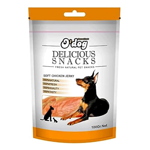 Image of Pets Empire O'Dog Soft Chicken Jerky Treat for Dogs (100gm)| Fully Digestible, Natural Delicious and Healthy Treat | Natural Puppies & Adult Dog Treat | No Artificial Colours or Preservatives
