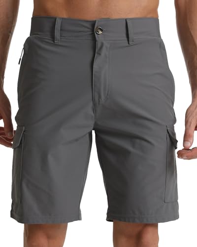 Image of Men's Lightweight Hiking Work Cargo Shorts 9 inch-5 Pockets