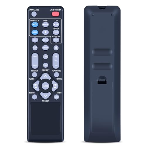 TCNOUMT Mando a distancia de repuesto RRMCGA357AWSA para reproductor de CD Bluetooth Sharp XL-HF102B XLHF102B XLHF102B