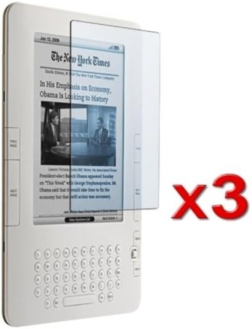 GNWE Kindle 3 3G and Wi-Fi 3rd Generation, 6th Latest Generation Display Screen Protector Film Clear Invisible 3-Pack