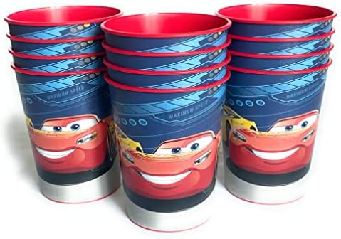 12 X Disney Cars 3 Plastic Reusable Favor Cup 12 count Birthday Party Supplies