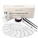 Ysen's Kit de Mapeo de Cejas Profesional – Hilo de Mapeo 30m, Pasta Blanca para Cejas 20g, Lápiz y 2 Brochas | Ideal para Microblading Cejas,Herramientas para Diseño de Cejas, Henna y Tinte de Cejas