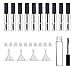 Produktbild 10 Stück 10ml Leere Mascara Flasche Wimperntusche Tube Mascara Leer Behälter mit Wimpernstab Gummi-Einsätze und Trichter-Kit für Rizinusöl (Schwarz)
