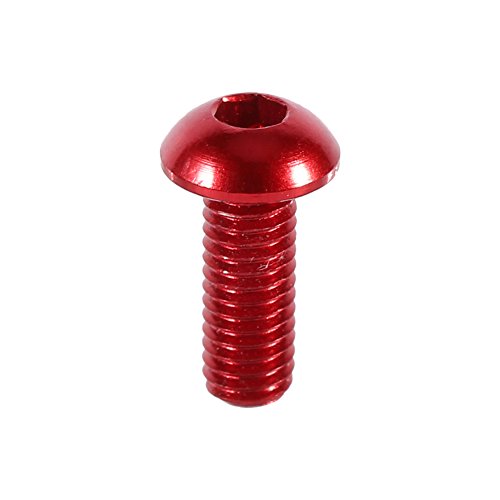 Pwshymi 10pcs M3 Button Head Aluminum Alloy Screws - 6mm 8mm 10mm, Purple, Red, Green, Ideal for Home and Office Appliances, Industrial and Construction Fasteners (-JYB00144-05), Pwshymirmgu0f94ey-05