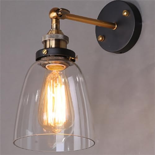 Lampe murale rétro en forme de cloche pour éclairage de chambre