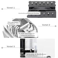 TR-Thermalright Peerless Assassin 120 SE Extrem CPU Luftkühler, Dual Tower und Lüfter mit 6 Heatpipes,120mm PWM Lüfter mit 1850U/min,für AM5/AM4,Intel LGA1851/1700/115x/1200 – Ansicht 5