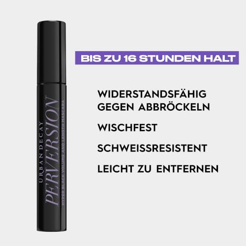 Urban Decay, Perversion, Mascara, Volumen, Stärkend & Wasserfest, Schwarz – Ansicht 7