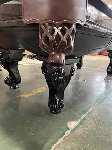 8 Ft. Tunierpoolbillard Billardtisch Pool Modell Winston Nr.:26 Billard mit 3cm starken Schieferplatten Tuchfarbe grün Gestellfarbe Nussbaum – Bild 3