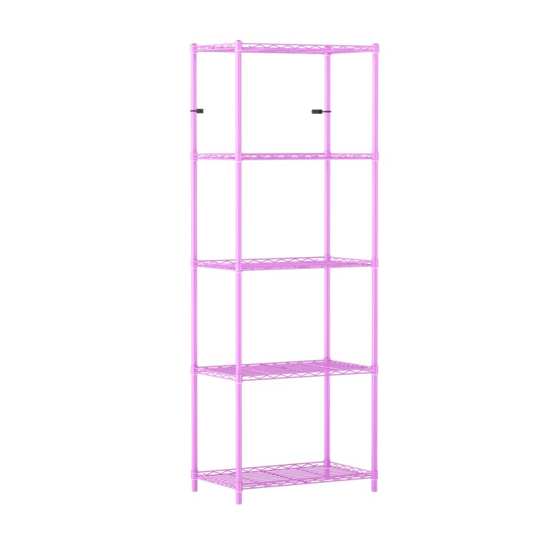 Image of 5-Shelves Heavy Duty Steel Storage Rack | Multipurpose Shelving Unit for Kitchen, Home & Utility