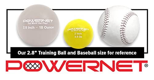 Powernet Micro 2" Weighted Training Balls 6 Pack | You Choose From 4 Weights | Enhance Hand-Eye Coordination | Undersized Golf Ball Size | Improve Technique And Form (3.5 Oz - Yellow) #TOP2