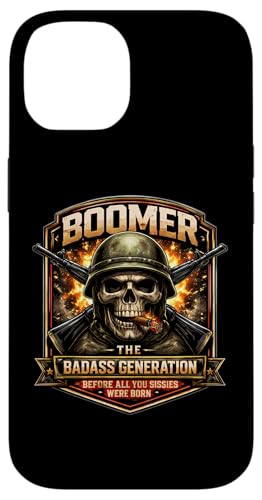 �u�[�}�[�W�F�l���[�V����Badass Before You Sissies Were Born Skull �X�}�z�P�[�X iPhone 14 �p