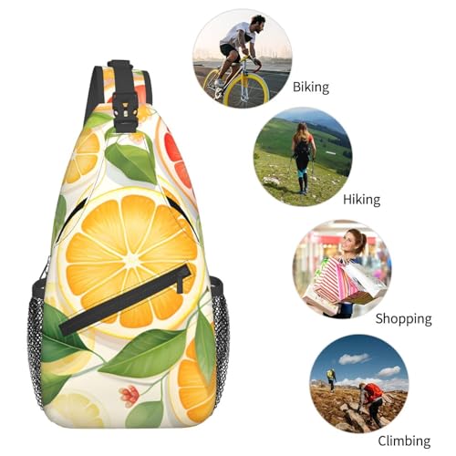 Morrales de senderismo con diseño divertido de limones miniatura 6