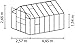 Produktbild Jupiter 11500 HKP 4mm, smaragd Gewächshaus 4 Dachfenster 1 Seitenfenster Gärtner