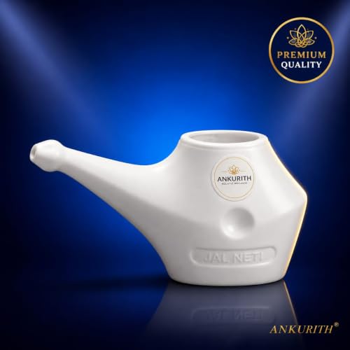 Image of Jal Neti Pot Plastic 200ml (Pack of 2) | BPA Free Nasal Cleansing Pot for Sinus Relief | Ayurvedic Jal Neti Kriya | Easy Flow Ergonomic Design | Rust Free, Reusable & Travel Friendly