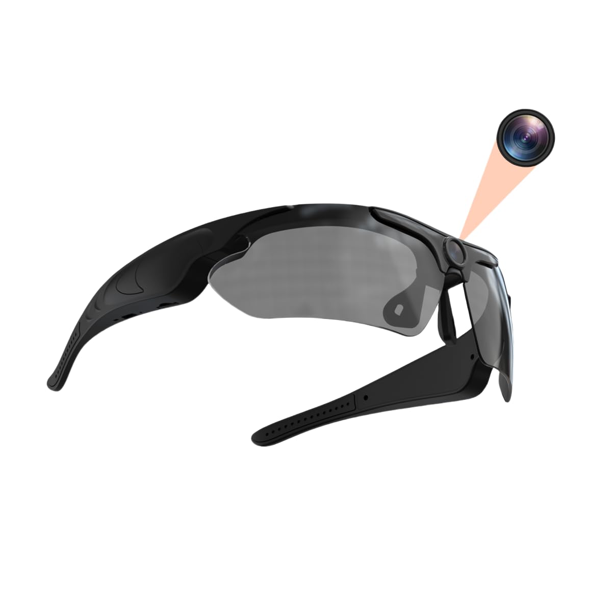 PUSOKEI 1080P FHD Camera Glasses Smart Video Sunglasses with Polarized Lenses Audio and Video Recording Wearable Sport Action