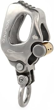 Adjustment Mobile Anchor, Stainless Steel Descender, Rock Climbing Area Restraint for Working at Height