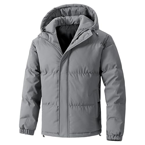 Doudoune homme chaude manteau d'hiver décontracté à manches longues zippé