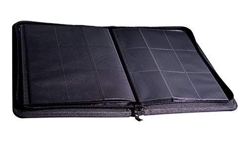 Topdeck 500 Card Pocket Binder Pro | 9 Pocket Trading Cards Album | Side Load Sleeves | Pokemon/Mtg/Yugioh/Tcg Folder | Trading & Sports Holder | (Black) #TOP2