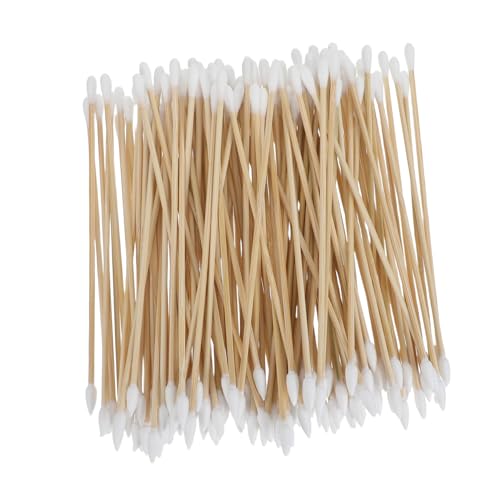 Cotons-tiges en coton et bois x400 avec double embout fin et rond pour soin
