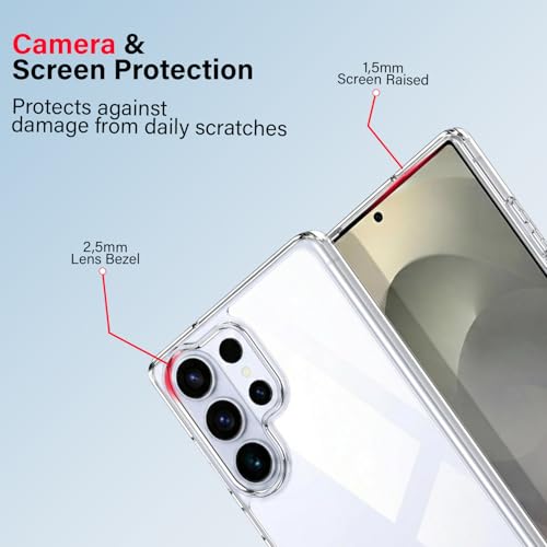 Image of KACA Clear Back Cover Case for Samsung Galaxy S26 Ultra 5G |Case for Samsung Galaxy S26 Ultra 5G|Shockproof Bumper TPU Protective Design| Samsung S26 Ultra 5G Back Cover- Transparent