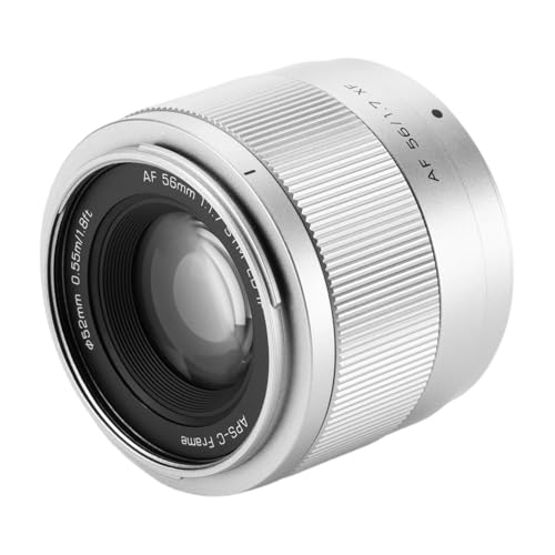 Image of VILTROX 56mm f /1.7 XF Lens for Fuji X Mount, Autofocus Large Aperture APS-C STM Lens Compatible with Fuji X-E3 X-E4 X-T5 X-T4 X-T30 II X-S10 X-T200 X-T30 X-H1 X-H2 X-T3 X-T100(Silver)
